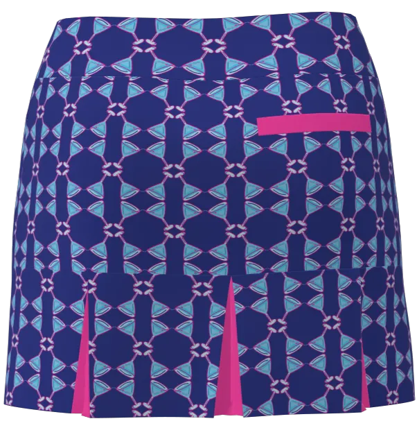 AB SPORT Women's Martini Print Back Pleat Golf Skirt - MART4D2