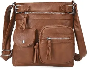Goth Purse Leather Crossbody Tote Bag for Women  Studded Hobo Shoulder Purse, Trendy Goth Work Boston Bag