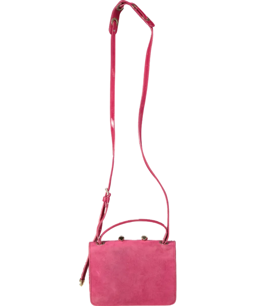 Jimmy Choo Pink Rebel Cube Studded Box Shoulder Bag One Size
