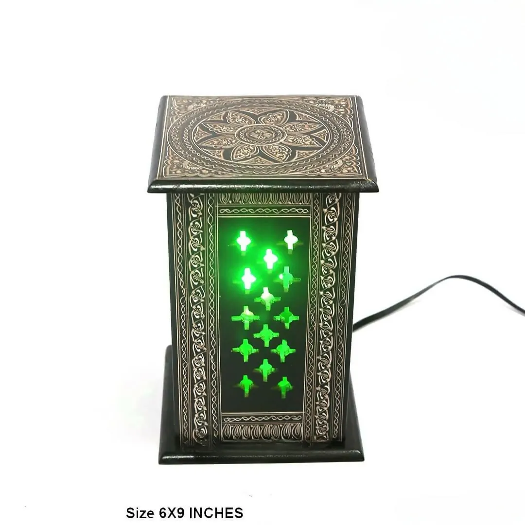 Table Lamp Black Nakshi